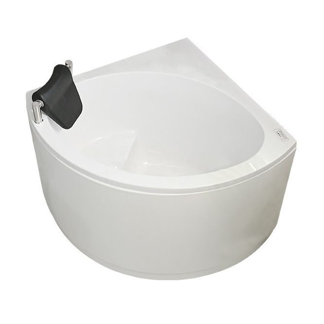 Bathroom Modern Corner Bathtub with Drain and Overflow Trim Bath Tub Clearhalo 'Bathroom Remodel & Bathroom Fixtures' 'Bathtubs' 'Home Improvement' 'home_improvement' 'home_improvement_bathtubs' 'Showers & Bathtubs' 1200x1200_ccdab269-7e0f-4ac1-9ef0-aae7614f44a9