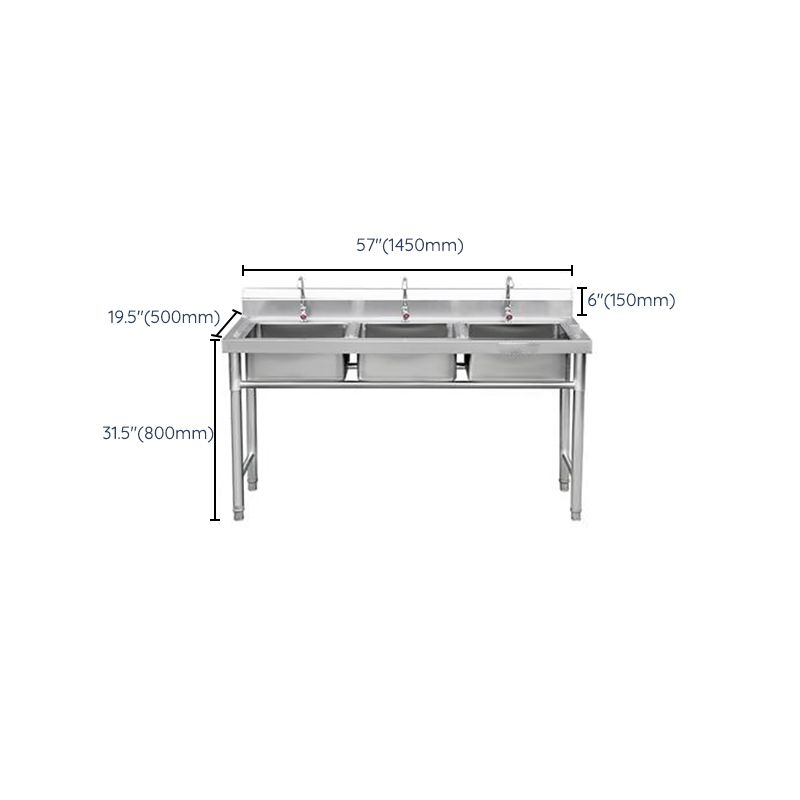 Modern Style Kitchen Sink Stainless Steel Kitchen Sink with Frame Clearhalo 'Home Improvement' 'home_improvement' 'home_improvement_kitchen_sinks' 'Kitchen Remodel & Kitchen Fixtures' 'Kitchen Sinks & Faucet Components' 'Kitchen Sinks' 'kitchen_sinks' 1200x1200_ccde6739-5adf-49cc-a3a4-9f57b2e0fab5