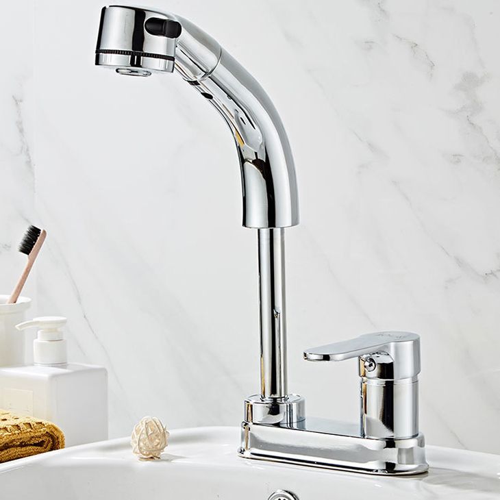 Modern Vessel Faucet Copper Single Handle Low Arc Retractable Vessel Faucet Clearhalo 'bathroom_sink_faucets' 'Conjunta de Baño y Conjunta de Grifo' 'Coronamiento de Baño y Dispositivo de Baño' 'Grifo del lavabo del baño' 'Hogar' 'home_improvement' 'home_improvement_bathroom_sink_faucets' 'Mejoras para el hogar' 1200x1200_cd189dcc-fd37-4f4d-87db-dcf0ad71aa47