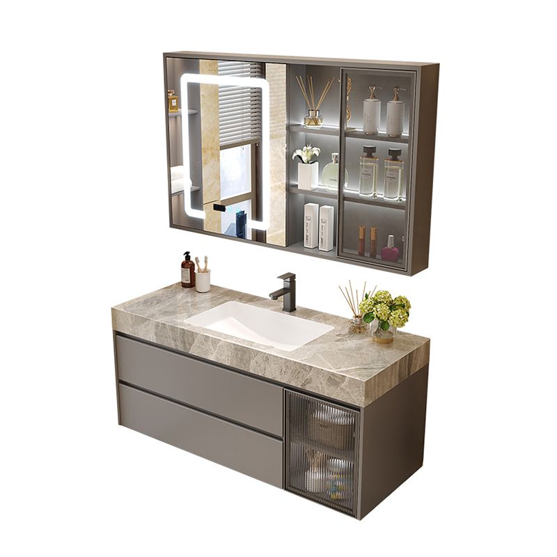 Wall Mount Mirror Included Bathroom Vanity Set with Faucet Sink Clearhalo 'Bathroom Remodel & Bathroom Fixtures' 'Bathroom Vanities' 'bathroom_vanities' 'Home Improvement' 'home_improvement' 'home_improvement_bathroom_vanities' 1200x1200_cd23e39c-1ec9-43e5-adb8-93cd03e39039