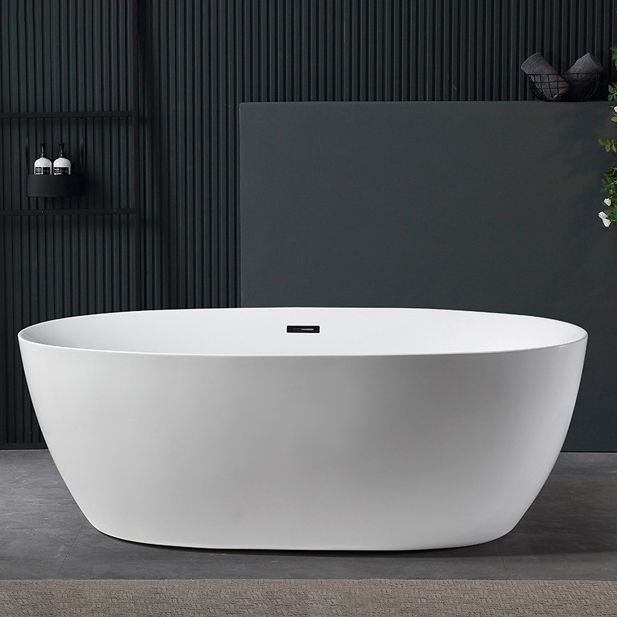 Modern Freestanding Soaking Bathtub Acrylic 23.62" Tall White Bathtub Clearhalo 'Bathroom Remodel & Bathroom Fixtures' 'Bathtubs' 'Home Improvement' 'home_improvement' 'home_improvement_bathtubs' 'Showers & Bathtubs' 1200x1200_cd529e46-618a-4b98-8678-efb18a70e769