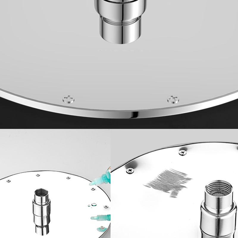 Fixed Square Shower Head Standard Spray Pattern Large Shower Head Clearhalo 'Bathroom Remodel & Bathroom Fixtures' 'Home Improvement' 'home_improvement' 'home_improvement_shower_heads' 'Shower Heads' 'shower_heads' 'Showers & Bathtubs Plumbing' 'Showers & Bathtubs' 1200x1200_cd59da9a-7a1c-438f-ada1-886d7cf38e1f