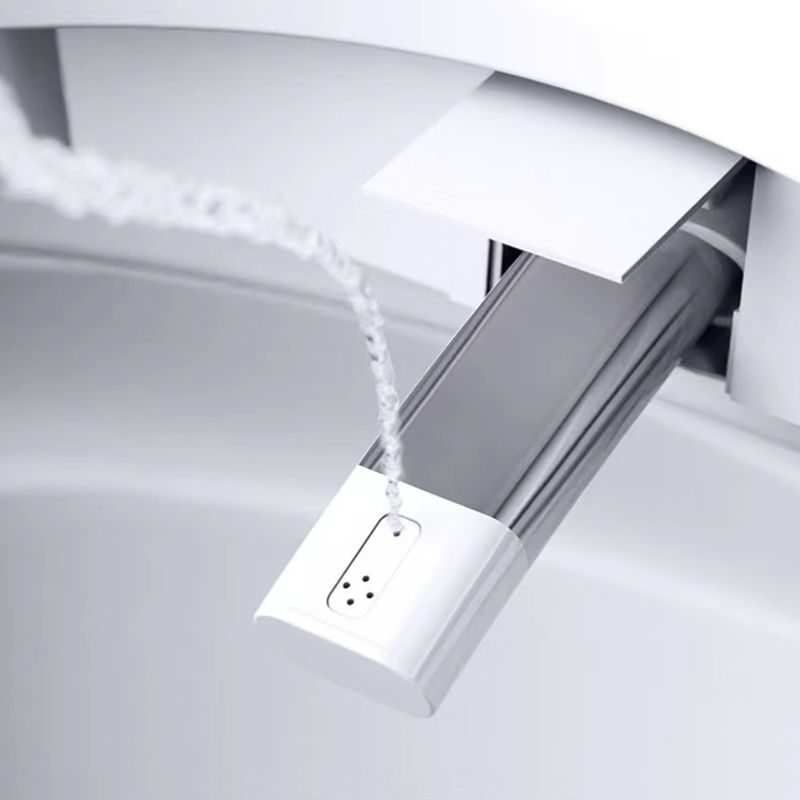 Elongated Smart Toilet Seat Bidet Vitreous China Bidet Seat with Heated Seat Clearhalo 'Bathroom Remodel & Bathroom Fixtures' 'Bidets' 'Home Improvement' 'home_improvement' 'home_improvement_bidets' 'Toilets & Bidets' 1200x1200_cd65aa17-a105-4202-b3fe-5df30827c98a