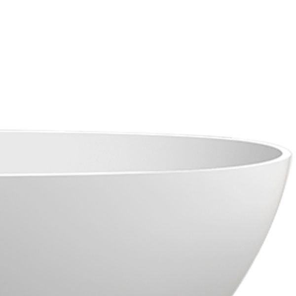 Modern Ellipse Stone Bathtub Freestand Soaking Bathtub with Overflow Hole Clearhalo 'Bathroom Remodel & Bathroom Fixtures' 'Bathtubs' 'Home Improvement' 'home_improvement' 'home_improvement_bathtubs' 'Showers & Bathtubs' 1200x1200_cd6894d9-c20b-43e3-aa4f-6fba832fb459