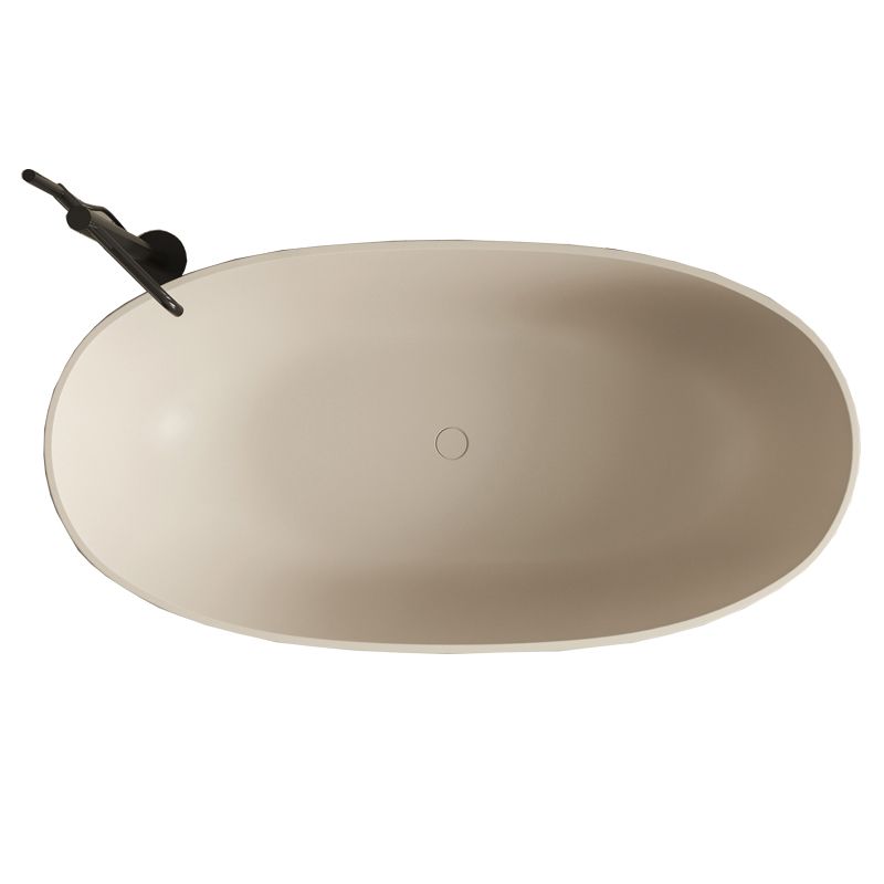 Soaking Antique Finish Bathtub Stand Alone Modern Oval Bath Tub Clearhalo 'Bathroom Remodel & Bathroom Fixtures' 'Bathtubs' 'Home Improvement' 'home_improvement' 'home_improvement_bathtubs' 'Showers & Bathtubs' 1200x1200_cd94438a-c064-4b84-9475-3c192a65f27d