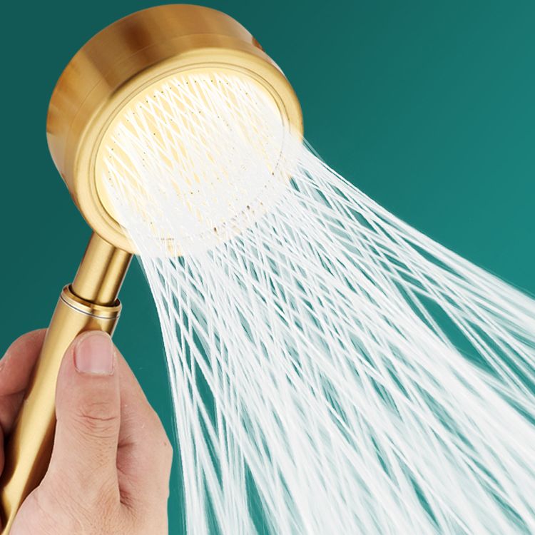 Gold Handheld Shower Head Pressurized 304 Stainless Steel Shower Head Clearhalo 'Bathroom Remodel & Bathroom Fixtures' 'Home Improvement' 'home_improvement' 'home_improvement_shower_heads' 'Shower Heads' 'shower_heads' 'Showers & Bathtubs Plumbing' 'Showers & Bathtubs' 1200x1200_cdc51f17-195c-41e1-adb7-07c94b0ddc20