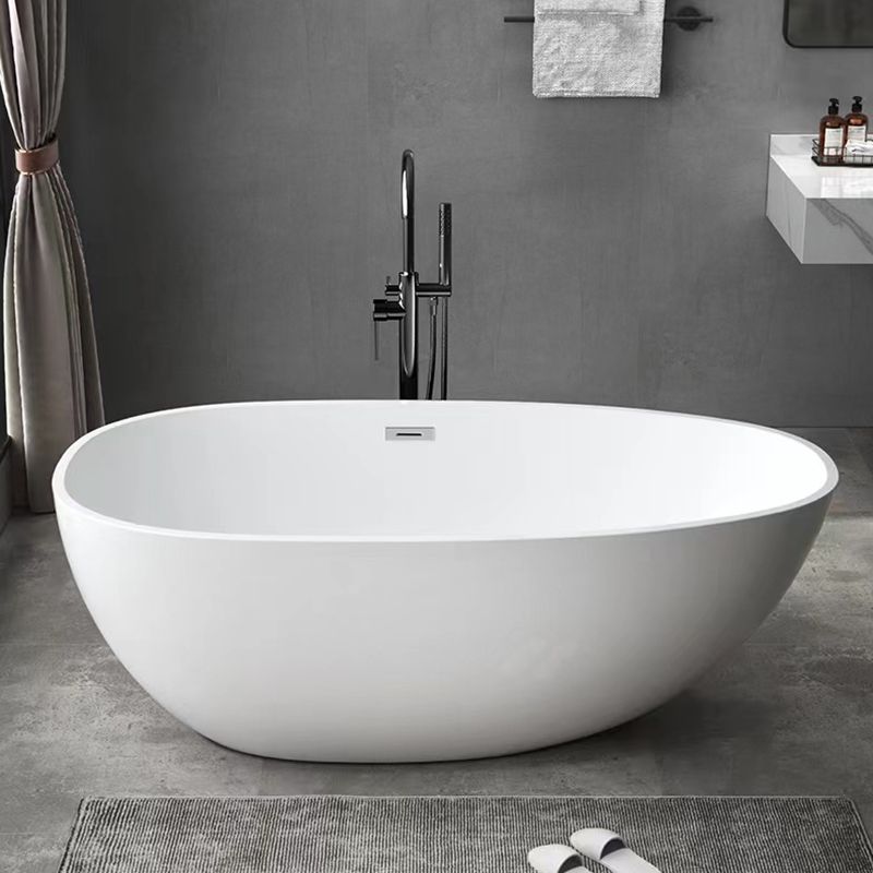 Antique Finish Stand Alone Bathtub Oval Soaking Modern Bath Tub Clearhalo 'Bathroom Remodel & Bathroom Fixtures' 'Bathtubs' 'Home Improvement' 'home_improvement' 'home_improvement_bathtubs' 'Showers & Bathtubs' 1200x1200_cdd07f71-9300-4876-be41-5535fff4067a