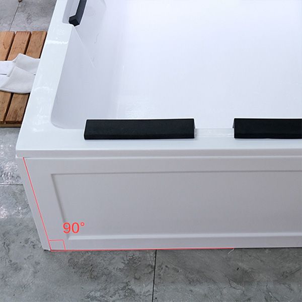 Modern White Soaking Bath Stand Alone Acrylic Rectangular Bathtub Clearhalo 'Bathroom Remodel & Bathroom Fixtures' 'Bathtubs' 'Home Improvement' 'home_improvement' 'home_improvement_bathtubs' 'Showers & Bathtubs' 1200x1200_cdff029c-a1c0-4e69-902e-37bfc837e0b1