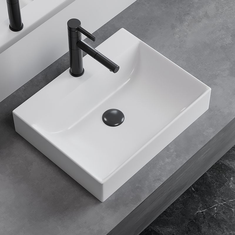 White Rectangular Trough Bathroom Sink Modern Trough Bathroom Sink Clearhalo 'Bathroom Remodel & Bathroom Fixtures' 'Bathroom Sinks & Faucet Components' 'Bathroom Sinks' 'bathroom_sink' 'Home Improvement' 'home_improvement' 'home_improvement_bathroom_sink' 1200x1200_ce14da8e-cda0-46b2-9e62-f2fb46a7a253