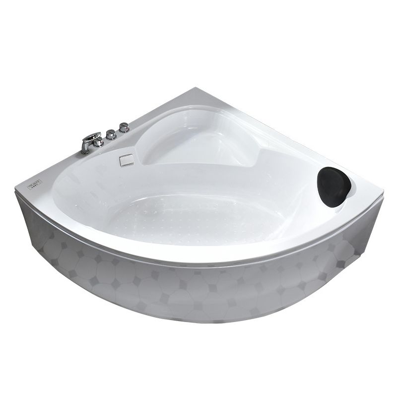 Modern Corner Soaking Bathtub Antique Finish Back to Wall Bath Tub Clearhalo 'Bathroom Remodel & Bathroom Fixtures' 'Bathtubs' 'Home Improvement' 'home_improvement' 'home_improvement_bathtubs' 'Showers & Bathtubs' 1200x1200_ce329a03-b2cf-407e-aaaf-6e3a1bf73820