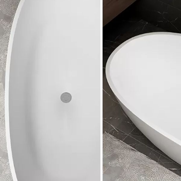 Modern Stone Freestanding Tub Soaking 22.05-inch Tall Bath with Overflow Trim Clearhalo 'Bathroom Remodel & Bathroom Fixtures' 'Bathtubs' 'Home Improvement' 'home_improvement' 'home_improvement_bathtubs' 'Showers & Bathtubs' 1200x1200_ce4f489f-df2e-498a-815b-c5e0f263b57b