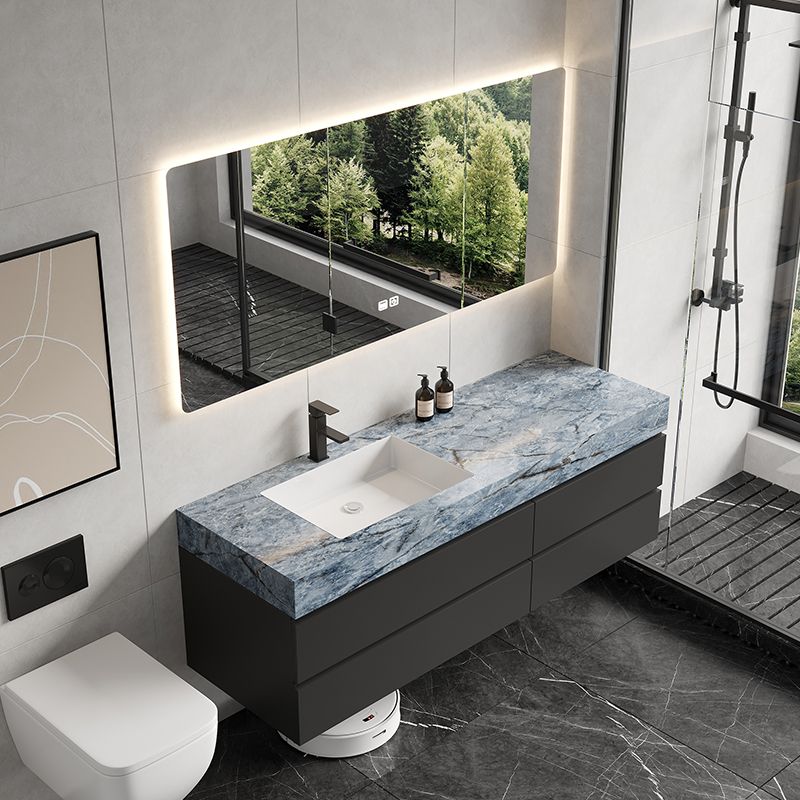 Wall Mount Mirror Included Sink Vanity with Sink Faucet for Bathroom Clearhalo 'Bathroom Remodel & Bathroom Fixtures' 'Bathroom Vanities' 'bathroom_vanities' 'Home Improvement' 'home_improvement' 'home_improvement_bathroom_vanities' 1200x1200_ce771d7d-0582-47a6-bfc5-c9adf4f14c50