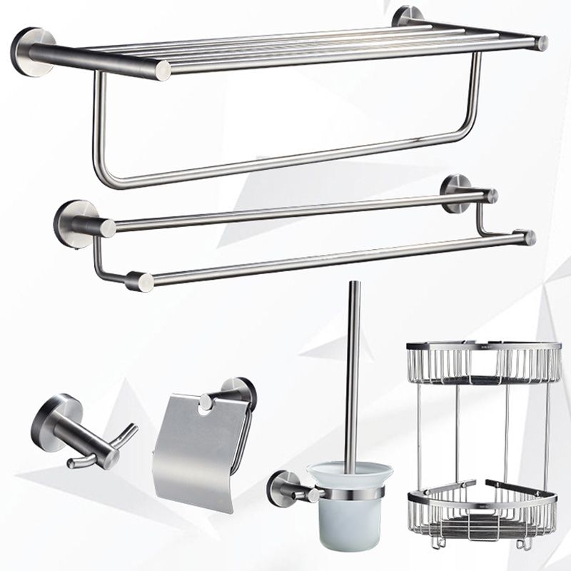 Chrome Traditional Bathroom Hardware Set Stainless Steel Bathroom Set Clearhalo 'Bathroom Hardware Sets' 'Bathroom Hardware' 'Bathroom Remodel & Bathroom Fixtures' 'bathroom_hardware_sets' 'Home Improvement' 'home_improvement' 'home_improvement_bathroom_hardware_sets' 1200x1200_ce9bbd88-44e3-435b-a36d-3612de81d584