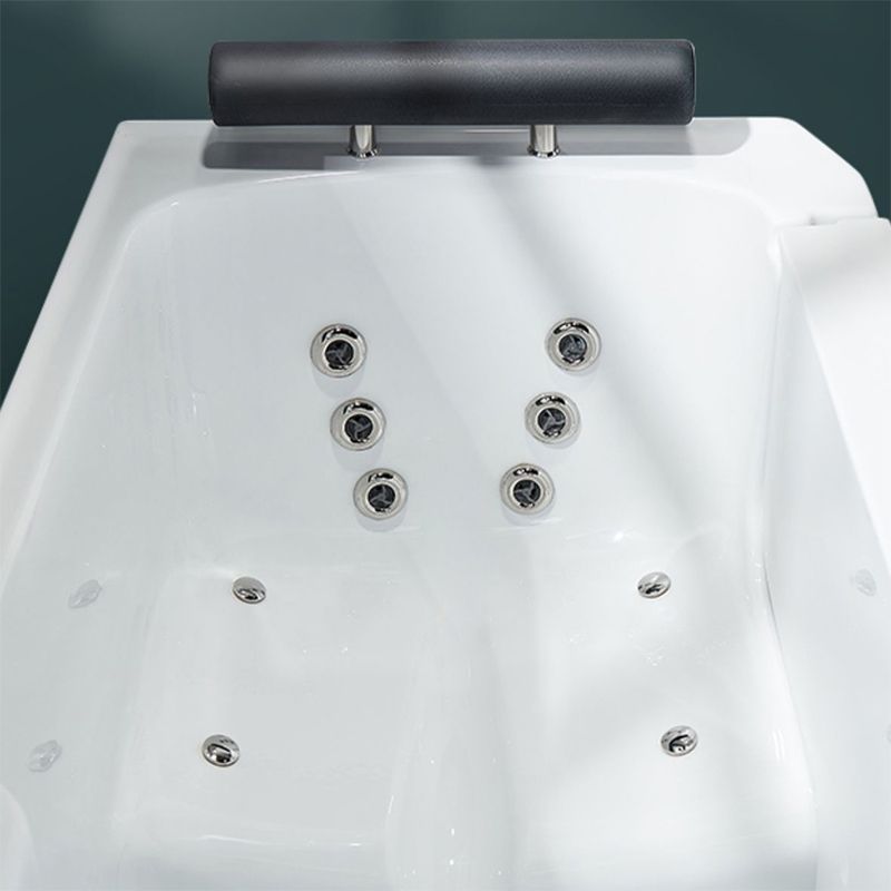 Walk-In Soaking/Air/Whirlpool Bathtub Acrylic Rectangle Back to Wall Bathtub Clearhalo 'Bathroom Remodel & Bathroom Fixtures' 'Bathtubs' 'Home Improvement' 'home_improvement' 'home_improvement_bathtubs' 'Showers & Bathtubs' 1200x1200_ceb2bb1c-9dfb-4029-90bd-00fed1342083