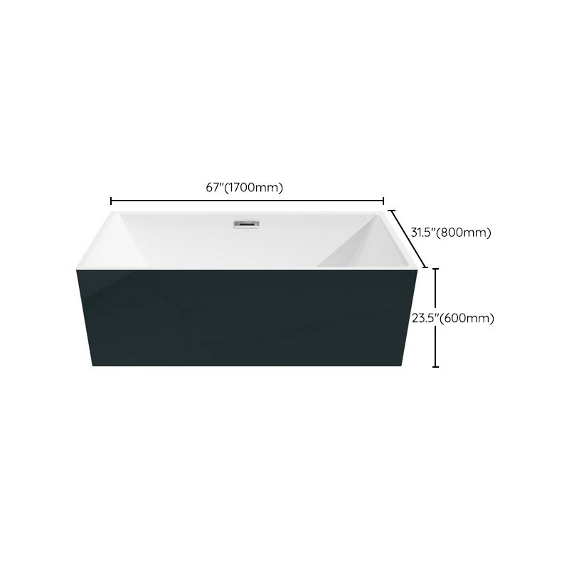 Modern Rectangular Bathtub with Internal Drain White Acrylic Soaking Tub Clearhalo 'Bathroom Remodel & Bathroom Fixtures' 'Bathtubs' 'Home Improvement' 'home_improvement' 'home_improvement_bathtubs' 'Showers & Bathtubs' 1200x1200_cf0c4841-f7e0-4cd1-8ad8-b29a48f4b172