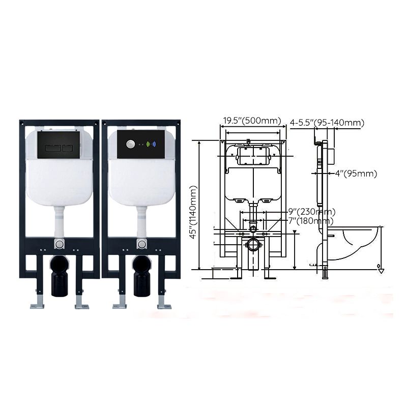 Contemporary Wall Hung Flush Toilet Ceramic Urine Toilet with Seat for Bathroom Clearhalo 'Bathroom Remodel & Bathroom Fixtures' 'Home Improvement' 'home_improvement' 'home_improvement_toilets' 'Toilets & Bidets' 'Toilets' 1200x1200_cf1fe8fc-0fdf-4dc2-b8f4-c38b9d03ed2d