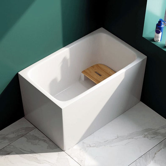Modern Rectangle Acrylic Bathtub Freestanding Bathtub with Drain Bath Tub(without Plank) Clearhalo 'Bathroom Remodel & Bathroom Fixtures' 'Bathtubs' 'Home Improvement' 'home_improvement' 'home_improvement_bathtubs' 'Showers & Bathtubs' 1200x1200_cf3017cf-1f83-42e4-9974-1a5c5fcc044c