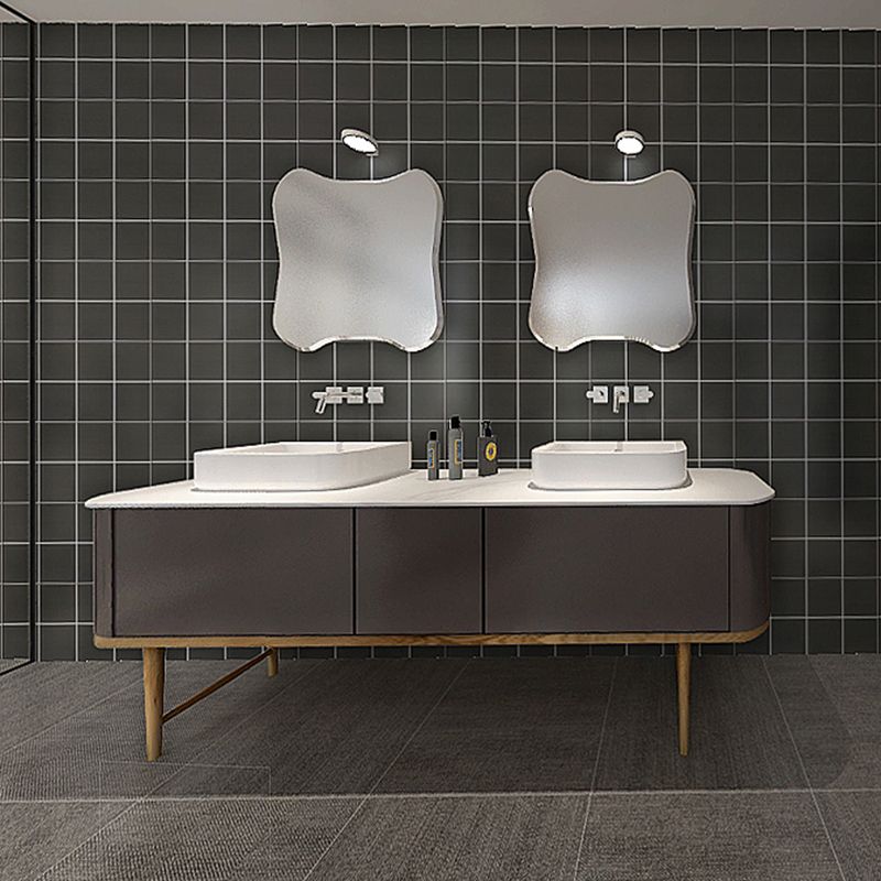 Rectangular Ceramic Matte Singular Tile Plaid Pattern Bathroom Floor Clearhalo 'Floor Tiles & Wall Tiles' 'floor_tiles_wall_tiles' 'Flooring 'Home Improvement' 'home_improvement' 'home_improvement_floor_tiles_wall_tiles' Walls and Ceiling' 1200x1200_cf48c311-ba76-4acb-b970-1d473ef5c1a2