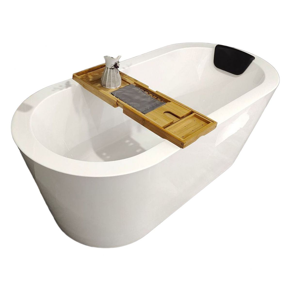 Modern Oval Freestanding Bathtub Antique Finish Soaking Bath Tub Clearhalo 'Bathroom Remodel & Bathroom Fixtures' 'Bathtubs' 'Home Improvement' 'home_improvement' 'home_improvement_bathtubs' 'Showers & Bathtubs' 1200x1200_cf9058f1-f358-4345-9756-a9981a3afbd9