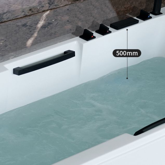 Freestanding Acrylic Bathtub Rectangular Modern Soaking Bath Clearhalo 'Bathroom Remodel & Bathroom Fixtures' 'Bathtubs' 'Home Improvement' 'home_improvement' 'home_improvement_bathtubs' 'Showers & Bathtubs' 1200x1200_cfa6826b-9c22-4991-850e-29ea9911ef76