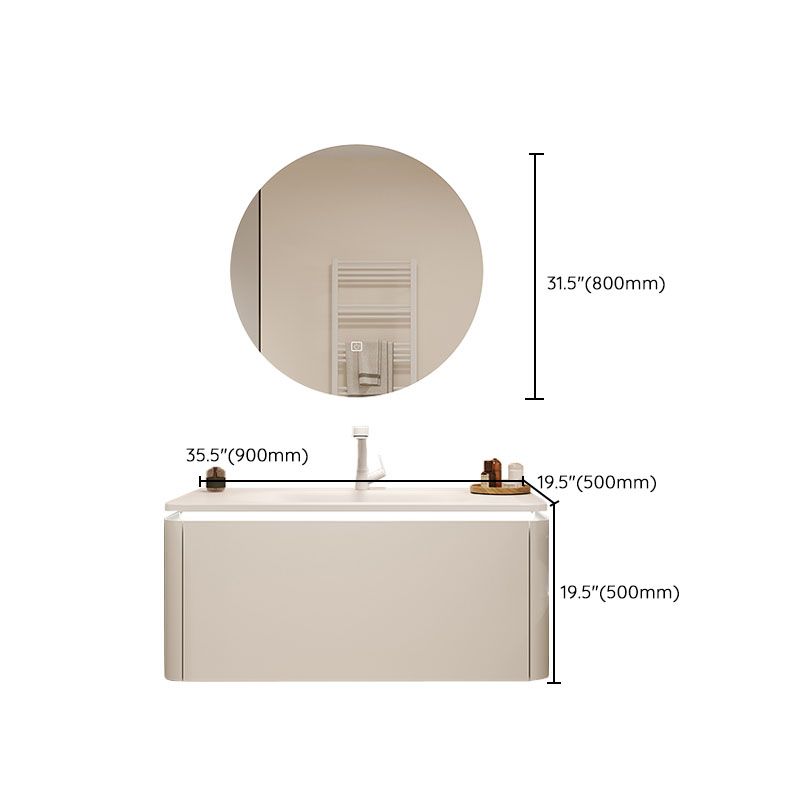Wall Mount Faucet Included Bathroom Sink Vanity with Mirror Sink Clearhalo 'Bathroom Remodel & Bathroom Fixtures' 'Bathroom Vanities' 'bathroom_vanities' 'Home Improvement' 'home_improvement' 'home_improvement_bathroom_vanities' 1200x1200_cfd28aec-753a-4db6-a9f2-a0293326a9fe