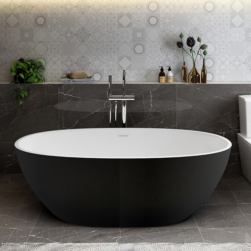 Stone Soaking Bathtub Antique Finish Flat Bottom Back to Wall Bath Tub Clearhalo 'Bathroom Remodel & Bathroom Fixtures' 'Bathtubs' 'Home Improvement' 'home_improvement' 'home_improvement_bathtubs' 'Showers & Bathtubs' 1200x1200_d00c0980-ccd1-4af1-a354-0037d4c7878d