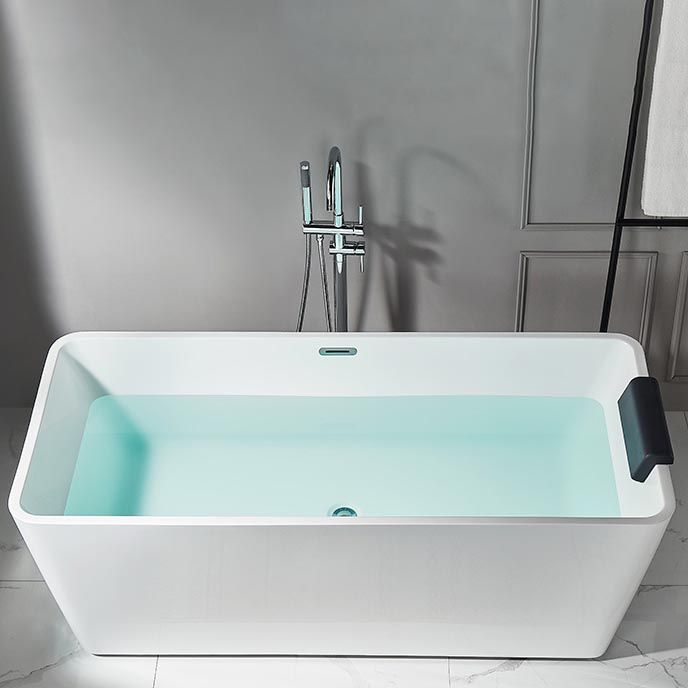 Modern Acrylic Bath Tub Freestanding Matte Finish Bathtub for Home Clearhalo 'Bathroom Remodel & Bathroom Fixtures' 'Bathtubs' 'Home Improvement' 'home_improvement' 'home_improvement_bathtubs' 'Showers & Bathtubs' 1200x1200_d05e96a0-2c0a-4eb2-8ad7-be815b2cf425