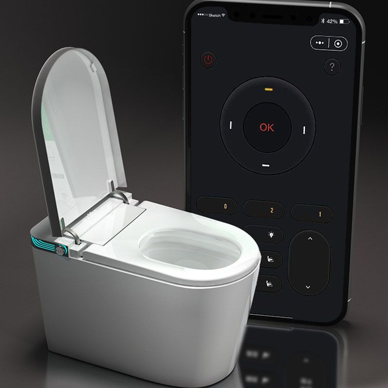 Household Smart Toilet Automatic Flip Cover UV Sterilization Electric Induction Toilet Clearhalo 'Bathroom Remodel & Bathroom Fixtures' 'Home Improvement' 'home_improvement' 'home_improvement_toilets' 'Toilets & Bidets' 'Toilets' 1200x1200_d066c366-ee44-4512-b05d-ecf07ef59f25