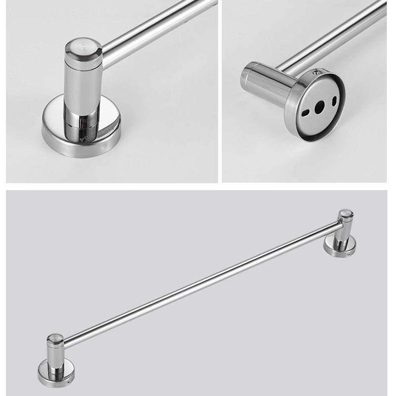 Modern Bathroom Accessory Kit Bath Shelf Paper Holder Silver Bathroom Hardware Clearhalo 'Bathroom Hardware Sets' 'Bathroom Hardware' 'Bathroom Remodel & Bathroom Fixtures' 'bathroom_hardware_sets' 'Home Improvement' 'home_improvement' 'home_improvement_bathroom_hardware_sets' 1200x1200_d075c4bc-e80b-4657-9a66-834291cb331f