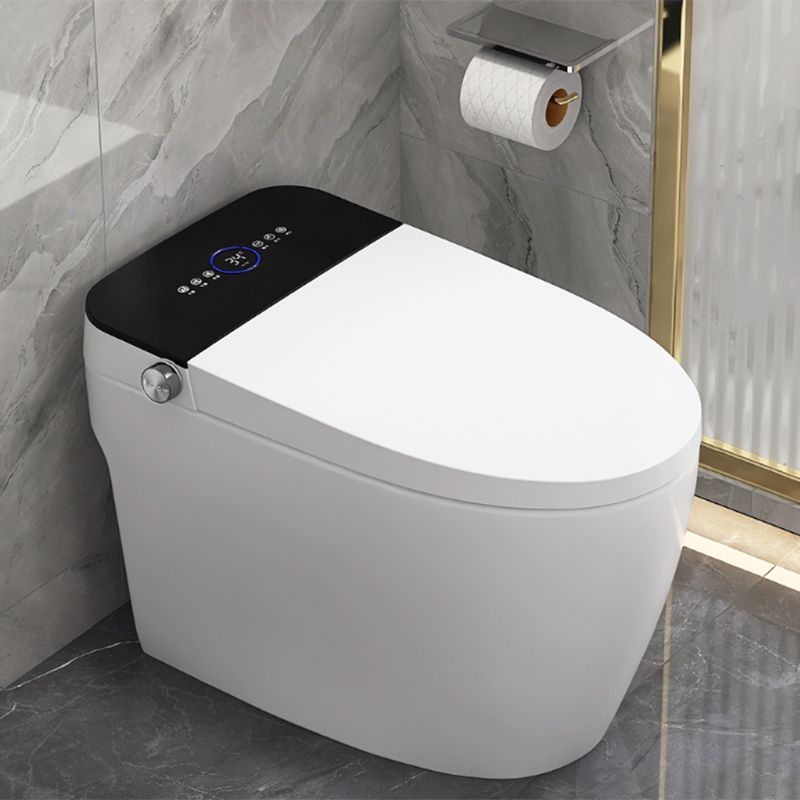 With Heated Seat Foot Sensor Ceramic Contemporary Elongated Floor Mount Bidet Clearhalo 'Bathroom Remodel & Bathroom Fixtures' 'Bidets' 'Home Improvement' 'home_improvement' 'home_improvement_bidets' 'Toilets & Bidets' 1200x1200_d08ded76-cba0-4c6e-b1de-b49860151567