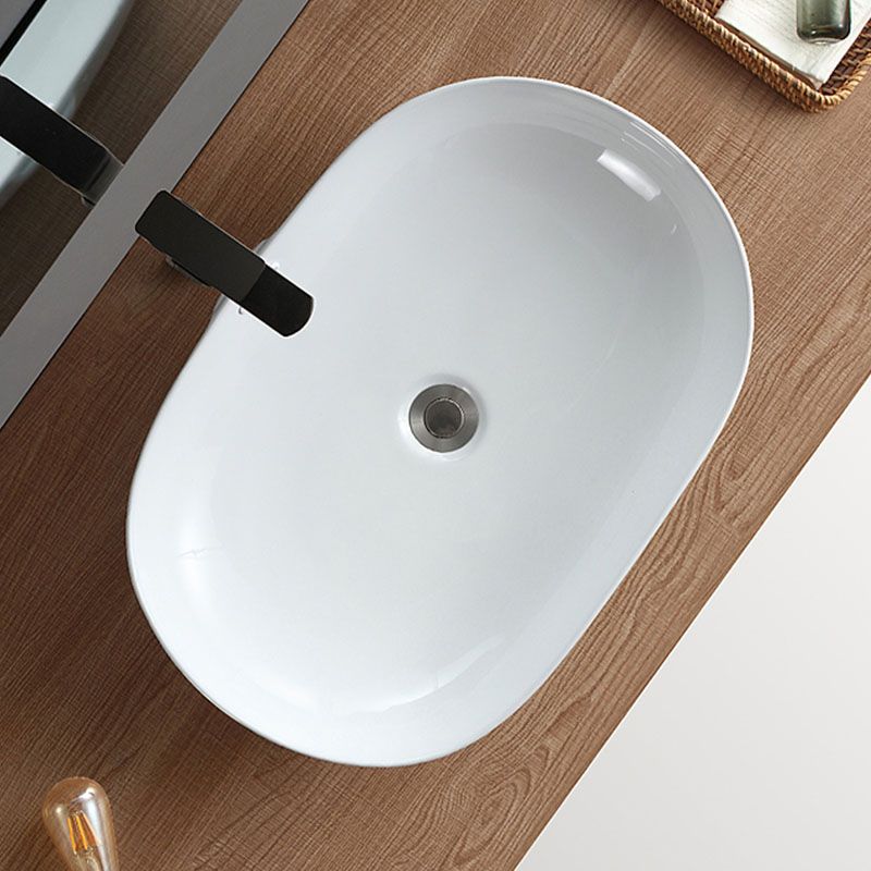 Contemporary Bathroom Sink Solid Color Vessel Bathroom Sink with Overflow Clearhalo 'Bathroom Remodel & Bathroom Fixtures' 'Bathroom Sinks & Faucet Components' 'Bathroom Sinks' 'bathroom_sink' 'Home Improvement' 'home_improvement' 'home_improvement_bathroom_sink' 1200x1200_d0bcb819-67be-468f-b8a4-b2bfd6393b61