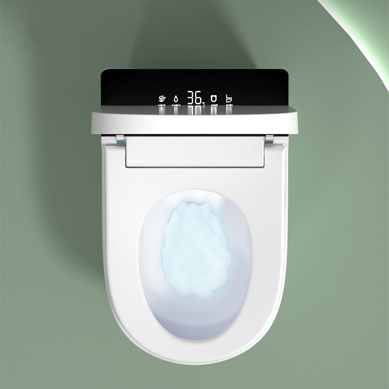 Modern Flush Toilet Heated Seat One-Piece Toilet with Slow Close Seat Clearhalo 'Bathroom Remodel & Bathroom Fixtures' 'Home Improvement' 'home_improvement' 'home_improvement_toilets' 'Toilets & Bidets' 'Toilets' 1200x1200_d0bee70b-36f6-407f-ab4f-2a39e433be5b