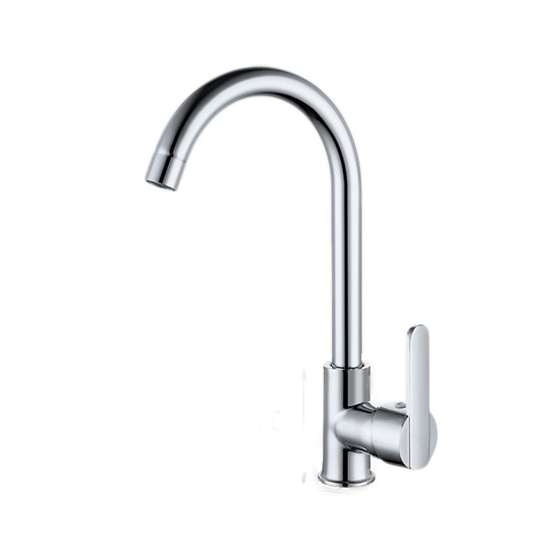 Metal Kitchen Faucet High Arch 1 Hole Kitchen Faucet with No Sensor Clearhalo 'Home Improvement' 'home_improvement' 'home_improvement_kitchen_faucets' 'Kitchen Faucets' 'Kitchen Remodel & Kitchen Fixtures' 'Kitchen Sinks & Faucet Components' 'kitchen_faucets' 1200x1200_d0d75e9f-d00b-458d-9a50-f6d02d641889