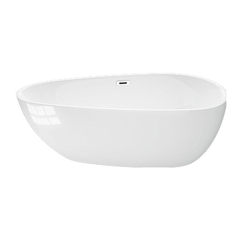 Matte Finish Oval Bathtub with Drain and Overflow Trim Acrylic Soaking Freestanding Tub Clearhalo 'Bathroom Remodel & Bathroom Fixtures' 'Bathtubs' 'Home Improvement' 'home_improvement' 'home_improvement_bathtubs' 'Showers & Bathtubs' 1200x1200_d0f7bd3d-98a9-49e1-a045-d845c037d3ae