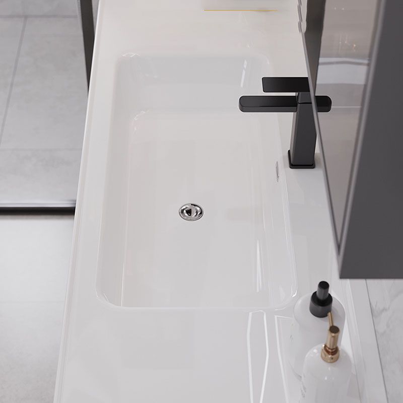 Grey Wall Mounted Standard Single-Sink Rectangular Modern Bathroom Vanity Set Clearhalo 'Bathroom Remodel & Bathroom Fixtures' 'Bathroom Vanities' 'bathroom_vanities' 'Home Improvement' 'home_improvement' 'home_improvement_bathroom_vanities' 1200x1200_d1000e87-430e-4cfb-a196-3b0deaee7d3a