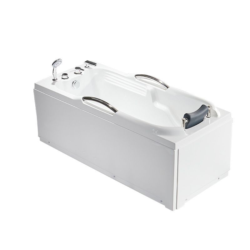 Modern with Faucet Bathtub Bathroom Soaking Rectangular Bath Tub Clearhalo 'Bathroom Remodel & Bathroom Fixtures' 'Bathtubs' 'Home Improvement' 'home_improvement' 'home_improvement_bathtubs' 'Showers & Bathtubs' 1200x1200_d14bfb53-e438-4a5f-a478-f8a61e95f489