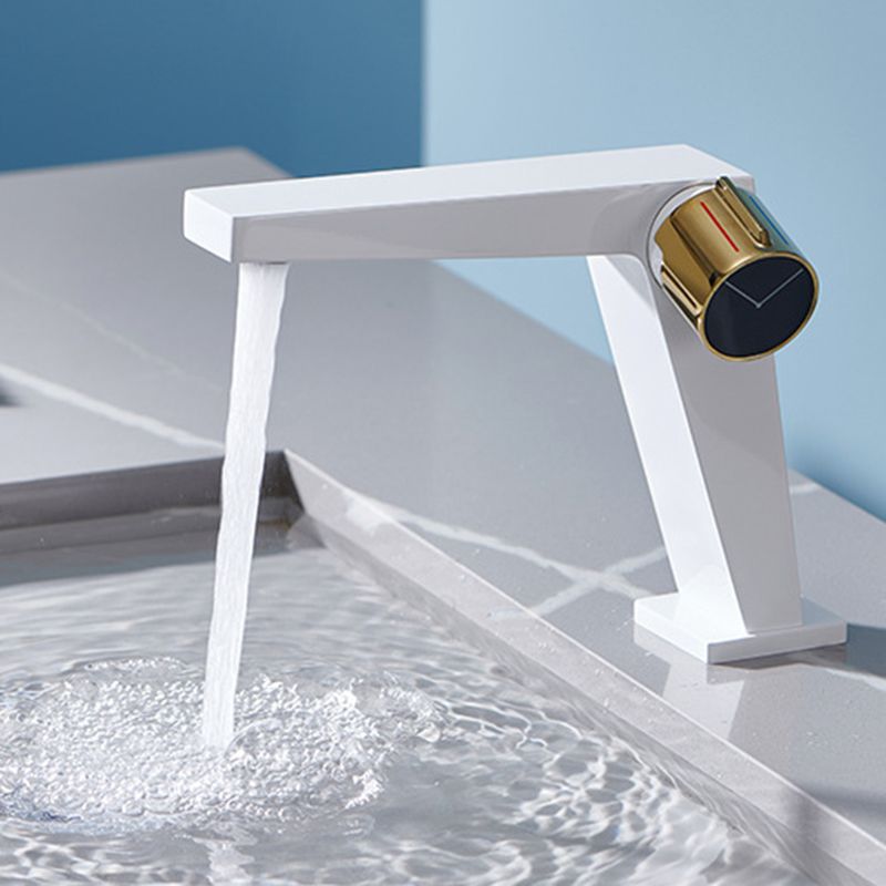 Modern Bathroom Vessel Faucet Brass Knob Handle Low Arc Lavatory Faucet Clearhalo 'Bathroom Remodel & Bathroom Fixtures' 'Bathroom Sink Faucets' 'Bathroom Sinks & Faucet Components' 'bathroom_sink_faucets' 'Home Improvement' 'home_improvement' 'home_improvement_bathroom_sink_faucets' 1200x1200_d1672acb-cf2f-4f65-84e9-9e1714b4e5b9