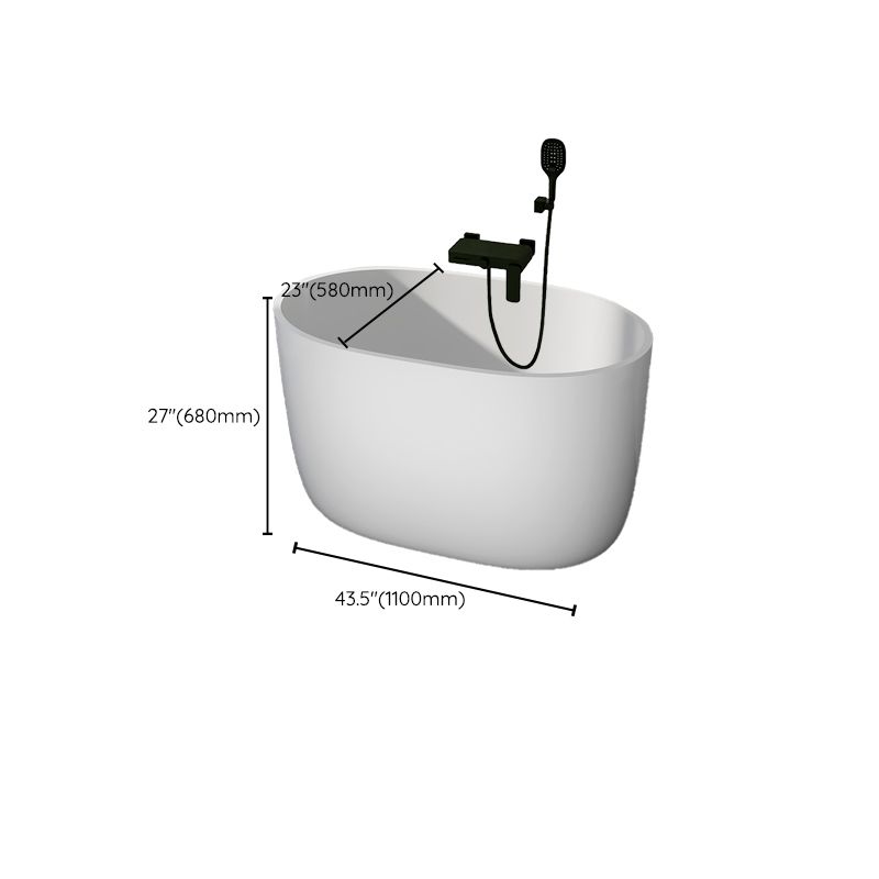 Modern Acrylic Ellipse White Bathtub Back to Wall with Drain Bath Tub Clearhalo 'Bathroom Remodel & Bathroom Fixtures' 'Bathtubs' 'Home Improvement' 'home_improvement' 'home_improvement_bathtubs' 'Showers & Bathtubs' 1200x1200_d16c2d86-a305-4a3a-81ac-5be0cc83f087