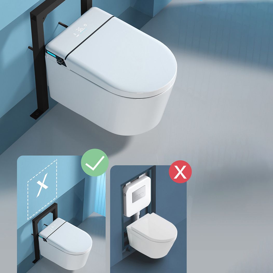 All-In-One Wall Mount Toilet Porcelain Contemporary Toilet Bowl Clearhalo 'Bathroom Remodel & Bathroom Fixtures' 'Home Improvement' 'home_improvement' 'home_improvement_toilets' 'Toilets & Bidets' 'Toilets' 1200x1200_d18ed3ce-df20-432c-9510-fe5929acac28