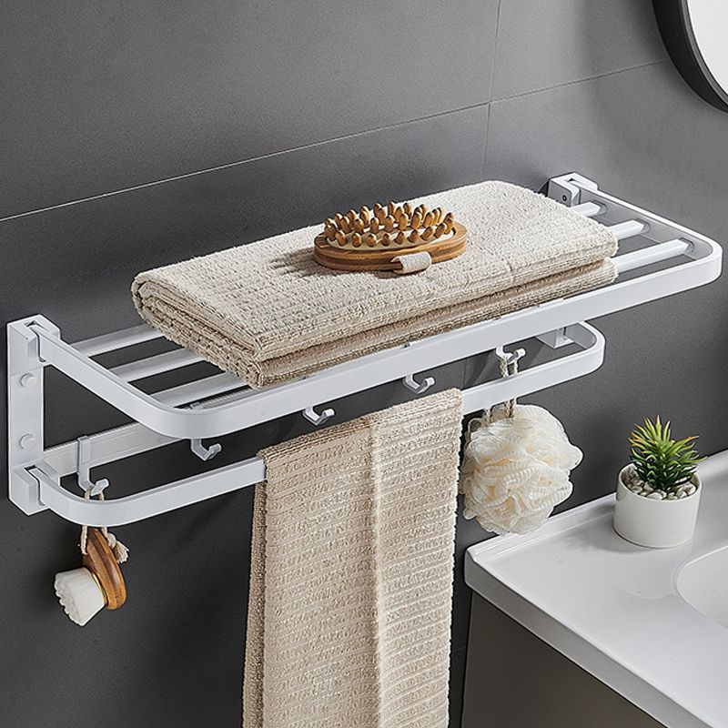 Modern Bathroom Accessory Kit Towel Bar Bath Shelf White Bathroom Accessory Set Clearhalo 'Bathroom Hardware Sets' 'Bathroom Hardware' 'Bathroom Remodel & Bathroom Fixtures' 'bathroom_hardware_sets' 'Home Improvement' 'home_improvement' 'home_improvement_bathroom_hardware_sets' 1200x1200_d18ffa1d-3c70-433f-9ff0-9f1f2b873fe8