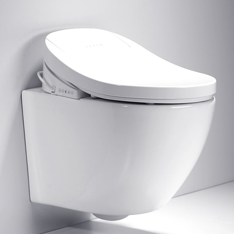 15" W Wall Hung Toilet Set Ceramic Elongated Smart Bidet with Tank Clearhalo 'Bathroom Remodel & Bathroom Fixtures' 'Bidets' 'Home Improvement' 'home_improvement' 'home_improvement_bidets' 'Toilets & Bidets' 1200x1200_d19fb426-98cf-4f79-a0b5-d4fb95362570
