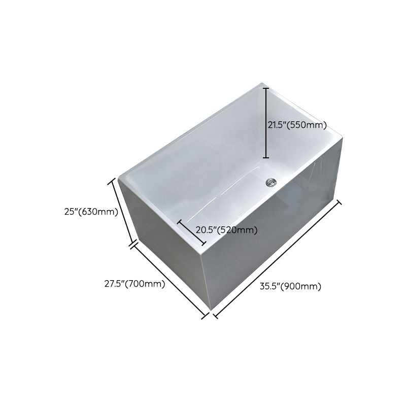 Soaking Acrylic Bathtub Antique Finish Back to Wall Bath Tub Clearhalo 'Bathroom Remodel & Bathroom Fixtures' 'Bathtubs' 'Home Improvement' 'home_improvement' 'home_improvement_bathtubs' 'Showers & Bathtubs' 1200x1200_d1a654b3-4f9c-4975-b1cc-1d5eafc84d6c