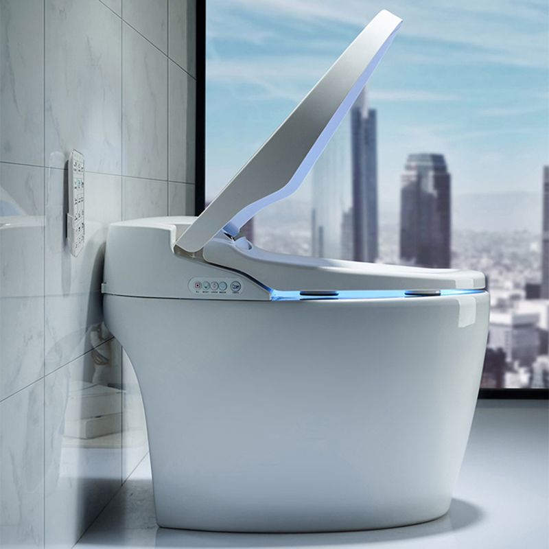 White Finish Floor Standing Bidet with Heated Seat Elongated Bidet Clearhalo 'Bathroom Remodel & Bathroom Fixtures' 'Bidets' 'Home Improvement' 'home_improvement' 'home_improvement_bidets' 'Toilets & Bidets' 1200x1200_d1b37f2d-11b9-49e6-9f1d-83097afca6b8