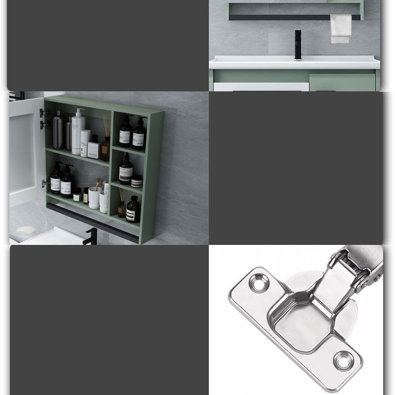 Modern Bathroom Sink Vanity Freestanding Vanity Set with Mirror Clearhalo 'Bathroom Remodel & Bathroom Fixtures' 'Bathroom Vanities' 'bathroom_vanities' 'Home Improvement' 'home_improvement' 'home_improvement_bathroom_vanities' 1200x1200_d1f0a158-03e7-40a6-8f19-7e3f4fb6060a