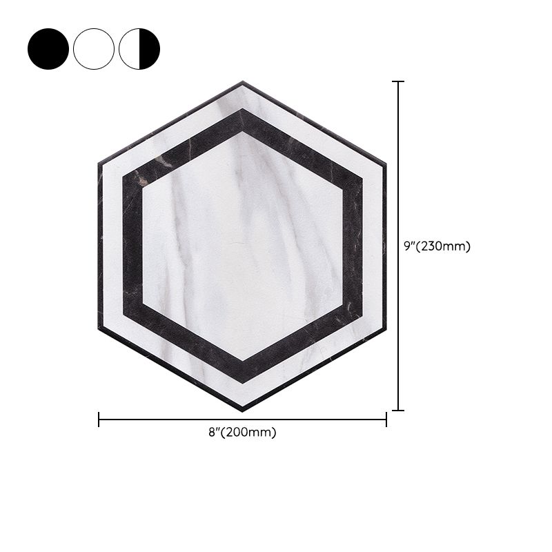 Hexagon Floor and Wall Tile Singular Tile Porcelain Floor and Wall Tile Clearhalo 'Floor Tiles & Wall Tiles' 'floor_tiles_wall_tiles' 'Flooring 'Home Improvement' 'home_improvement' 'home_improvement_floor_tiles_wall_tiles' Walls and Ceiling' 1200x1200_d23b89f0-ecb5-4dc4-9ed4-376c165a04c9