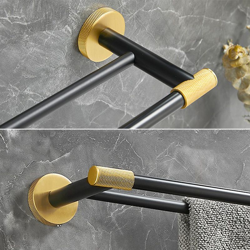 5-Piece Modern Bathroom Accessory Black Brass Bath Hardware Set Clearhalo 'Bathroom Hardware Sets' 'Bathroom Hardware' 'Bathroom Remodel & Bathroom Fixtures' 'bathroom_hardware_sets' 'Home Improvement' 'home_improvement' 'home_improvement_bathroom_hardware_sets' 1200x1200_d269261d-1e47-479c-b2e0-ebc100d071bb