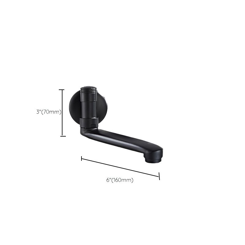 Swivel Tub Filler Wall Mount Copper Low Arc Knob Handle Tub Faucet Trim Clearhalo 'Bathroom Remodel & Bathroom Fixtures' 'Bathtub Faucets' 'bathtub_faucets' 'Home Improvement' 'home_improvement' 'home_improvement_bathtub_faucets' 1200x1200_d26c9c2f-129c-4dea-a566-90fe153dbb80