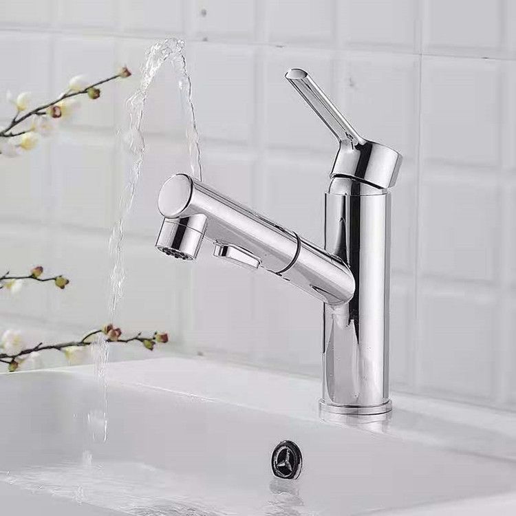 Contemporary Sink Faucet Pure Color Low Arc Vessel Sink Faucet for Bathroom Clearhalo 'Bathroom Remodel & Bathroom Fixtures' 'Bathroom Sink Faucets' 'Bathroom Sinks & Faucet Components' 'bathroom_sink_faucets' 'Home Improvement' 'home_improvement' 'home_improvement_bathroom_sink_faucets' 1200x1200_d2956e31-6d7b-4d3c-ab28-ab01ec2802d3