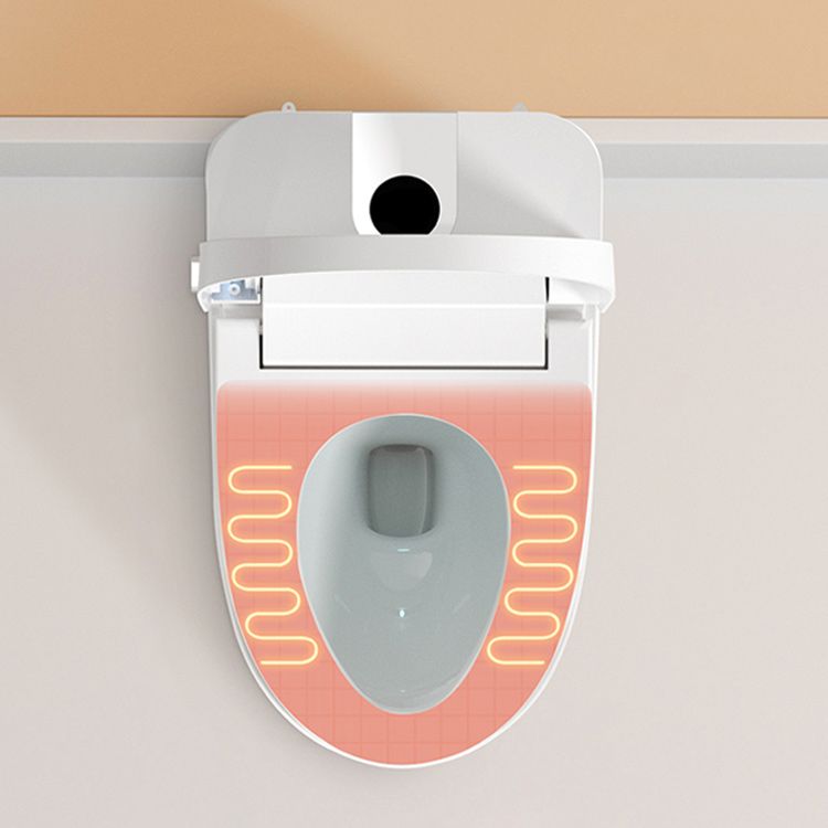 White Smart Toilet Elongated Floor Mount Bidet with Heated Seat Clearhalo 'Bathroom Remodel & Bathroom Fixtures' 'Bidets' 'Home Improvement' 'home_improvement' 'home_improvement_bidets' 'Toilets & Bidets' 1200x1200_d2acaf4f-566c-4068-85b9-28ebb9613156