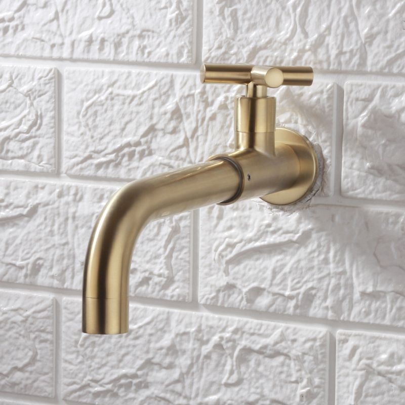 Contemporary Wall Mounted Bathroom Faucet Cross Handles Stainless Steel Faucet Clearhalo 'Bathroom Remodel & Bathroom Fixtures' 'Bathroom Sink Faucets' 'Bathroom Sinks & Faucet Components' 'bathroom_sink_faucets' 'Home Improvement' 'home_improvement' 'home_improvement_bathroom_sink_faucets' 1200x1200_d2ae9356-609d-4e43-99c1-d43606dea8b0